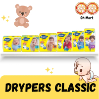 Jualan Kilat Drypers Classic (Newborn78/S70/M54/L50/XL44/XXL40) Warna Kuning