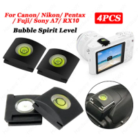 4PCS/Set Camera Bubble Spirit Level Flash Hot Shoe Protector Cover Cap For Canon Nikon Pentax Sony A7/ RX10 Camera Accessories