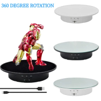 Speed Adjustable Photography Rotating Display Stand 360 Degree Electric  Rotating Product Display Turntable For Video Shooting