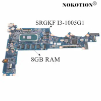 NOKOTION L68365-001 L68365-601 DAG7DCMB8D0 For HP 13-AN Series TPN-Q214 Laptop Motherboard SRGKF I3-1005G1+8G RAM