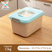 Oxihom Oxihom Tempat Beras Dispenser Beras Wadah Rice Box Tempat Penyimpanan S0682 - Blue