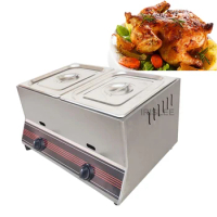 Commercial Stainless Steel Countertop Gas Fryer Deep Fryer with