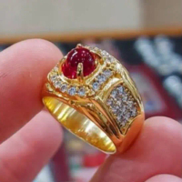 Cincin Batu Merah Delima Siam MD Bangkok Asli