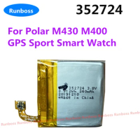 Original 190mAh 240mAh 352724 322826 Battery For Polar M430 M400 GPS Sport Smart Watch Batterie Accumulator AKKU