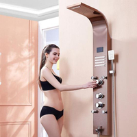 淋浴屏衛生間掛牆式水龍頭花灑套裝衛浴恒溫增壓全銅噴頭淋浴器 WD 領券更優惠