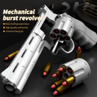 Revolver Soft Bullet Gun 357 19/23/28cm For Children'S Kids Pistol Toy Simulated Ejection Child Soft Bullet Toy Guns Model