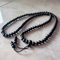 Tasbih Budha kayu galih kelor 108Butir 8mm