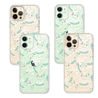 Corner4 iPhone 12全系列 奧地利彩鑽雙料手機殼-雪白森林