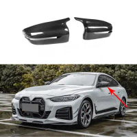 Carbon Fiber Material Door Side Rearview Mirror Cap Trim Shell Covers Sticker Accessories For BMW G42 G20 G22 G23 G26 2020+