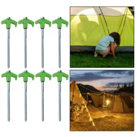 Heavy Duty Tent Stakes Heavy-duty Metal Camping Stakes Set for Canopy Gazebo Superior Grip Tent Pegs for Grass Soil for Camping