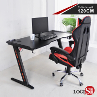 【LOGIS】星海特工碳纖桌面電競桌120CM(電腦桌 遊戲桌 辦公桌 工作桌 書桌)
