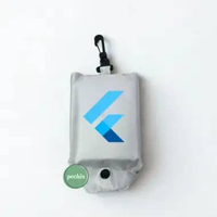 CUSTOM TAS BELANJA LIPAT SABLON LOGO NAMA/TAS LIPAT HOOK MEDIUM POCHES Silver