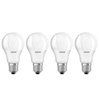【Osram 歐司朗】星亮 8.5W 節能標章 LED燈泡 球泡燈 4入(廣角/全電壓)