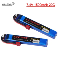 GE Power 2S 3S 7.4V 11.1V 1500mAh 20C Lipo Battery T Connector for Electric Water Gun / Mini Airsoft / BB Air Pistol