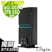 iStyle Super MiniPC 超級迷你電腦 (i5-12400F/16G/2TB SSD/RTX3060-12G/FD)