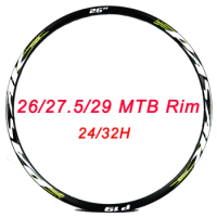 2Pcs 319 Bicycle rim 26/27.5/29 Inch Mountain Bike Rim Double Layer Aluminum Alloy Disc Brake Rim 24/32 Hole MTB Rim