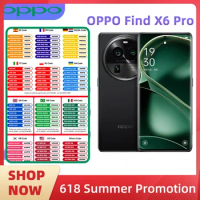 OPPO Find X6 Pro 5G Android CPU SmartPhone Snapdragon 8 Gen 2 6.82 inches ROM 256GB Screen 5000mAh 50MP Camera used phone