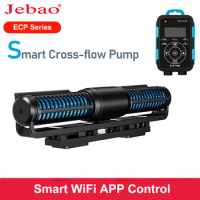 Jebao-Smart WiFi Control Aquarium Wave Marke Pump ECP-M, Cross Flow Pump, External LCD Controller, Fish Tank Water Pumps
