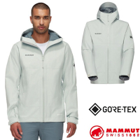 【MAMMUT 長毛象】男 Treeline HS Hooded 防風防水透氣軟殼連帽外套.風雨衣.夾克_1010-31420-1288 鼠尾草銀綠