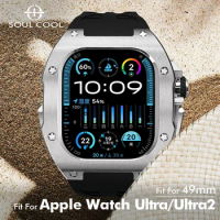 Mod Kit For iWatch Ultra 49mm Retrofit Kit Titanium High Quality DIY Conversion Protect Ultra Apple Watch Case Ultra 2 Strap