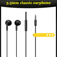 Realme Buds Classic Earphone 3.5MM In-Ear Wired Headset With Mic For Realme GT 2 NEO 9 8 7 6i 6S Narzo 20 30 Pro Q2 Q3 Q2i Q3i
