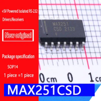 New original spot MAX251CSD+T MAX251CSD SOP-14 RS-232 transceiver chip +5V Powered Isolated RS-232 Drivers/Receivers