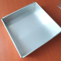 Loyang Aluminium Kotak 26x26x4cm / Loyang Lapis Legit / Lapsur Bahan Premium