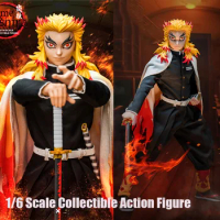SC-001 1/6 Scale Collectible Rengoku Kyoujurou Japanese Classic Anime Demon Slayer Dolls Full Set 12Inch Men Action Figure Model