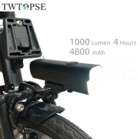 TWTOPSE 1000 Lumen Bike Light with Mount Bracket For Brompton Folding Bicycle 3SIXTY PIKES Fit Front Hole Dahon Tern Crius FNHON