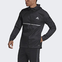 Adidas Own The Run Jkt H58592 男 連帽外套 跑步 運動 反光 防潑水 亞洲版 黑