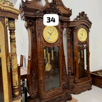 Almari jam biola kayu jati