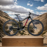 Free shipping carbon fiber full suspension mountain bike 29 27.5-inch soft tail MTB 12-speed SRA M hydraulic brake Downhill Bike