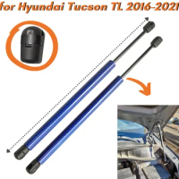 9 Colors Carbon Fiber Bonnet Hood Gas Struts Springs Dampers for Hyundai Tucson TL 2015-2018 Lift Supports Shock Absorber