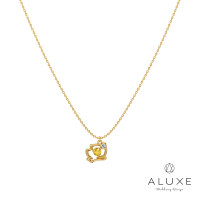 【ALUXE 亞立詩】10K金 黃水晶 鑽石項鍊 Winne維尼 迪士尼 小熊維尼系列 NNDW002