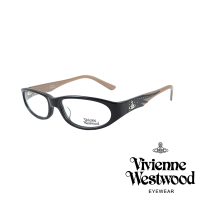 【Vivienne Westwood】英倫龐克風復古款光學眼鏡(黑/咖啡 VW164_01)