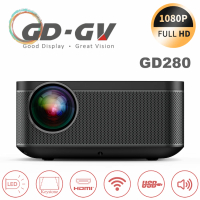 GD · GV GD280無線微型1080FHD投影機-爵灰黑(6000流明LED光源光通量)