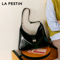 LA FESTIN Original New 2023 Tote Bag for Women Large Crossbody Shoulder Bag y2k Bag Ladies Leather Bag Women's bag Messenger Bag