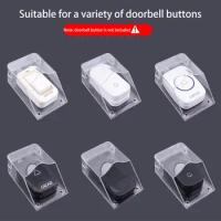 Waterproof Rain-proof Protective Cover For Wireless Doorbell Smart Door Bell Ring Chime Button Transparent Waterproof Home