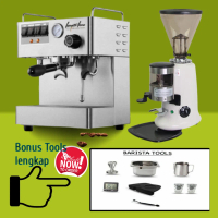 FERRATTI FERRO COFFEE ESPRESSO MACHINE FCM-3012+Maquinos m38 putih