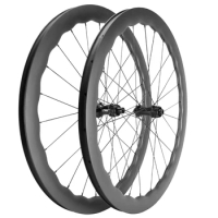 700C 4550mm Depth Road Bicycle Wheelset U Shape Carbon Fiber Disc Brake Clincher /Tubeless Wheels UD Matte