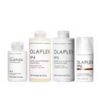 【OLAPLEX 歐啦】洗潤護全明星組(3號洗前修護素100ml+4號洗髮乳250ml+5號護髮素250ml+6號抗躁護髮乳100ml)