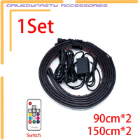 【Bestseller Alert】 DriveDynasty Car Underglow Strips Kit Rgb Flexible Flowing Led Strip App Remote C