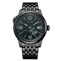 【CITIZEN 星辰】美式復古小秒針機械腕錶(NJ0147-85E)