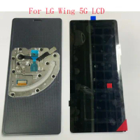 6.8"AMOLED For LG Wing 5G LCD LMF100N LM-F100 Display Touch Screen Digitizer Assembly Replacement For LG WING LCD Sreen
