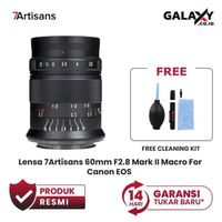 Lensa 7Artisans 60mm F2.8 Mark II Macro For Canon EOS M Mount Hitam