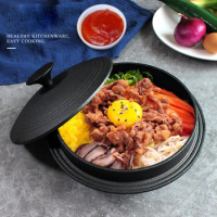 Korean Bibimbap Pot Cast Iron Pot Uncoated Stew Pot Household Rice Cooker Soup Pot
