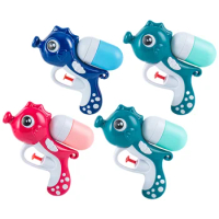 4 Pcs Water Guns Seahorse Kids Supply Tassel Playthings Cartoon Shooter Interactive Toy