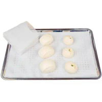 Square For Buns Making Kitchen Tools Non-Stick Baking Tools Silicone Steamer Pad Pastry Dim Sum Mesh Fruit Dehydrator Mats