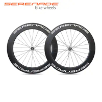 Disc Brake Road Bike Components 88mm Wheels 25mm Wide Clincher Carbon Rims Novatec D411SB D412SB