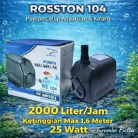 ROSSTON RS 104 - Mesin Pompa Air Celup Kolam Ikan Filter Aquarium Aquascape RS104